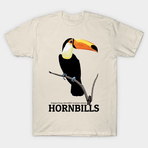 Hornbills Conservation T-Shirt by KewaleeTee